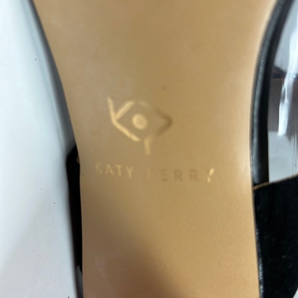 Size 10 Katy Perry Ankle Strap Heeled Black Sandals - The Albee - Picture 6 of 11